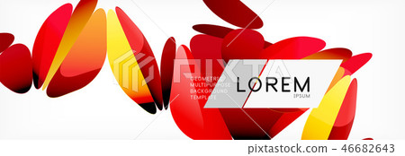 Triangle 3d polygonal art style. Future geometric design. Vector geometry futuristic illustration 46682643