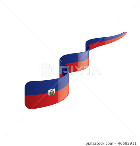 Haiti flag, vector illustration on a white background 46682911