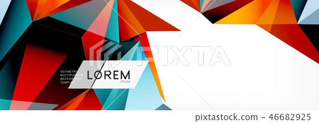 3d card on light backdrop. Abstract triangle pattern. Futuristic geometric background. 3d card on light backdrop. Abstract triangle pattern. Futuristic geometric background. 46682925