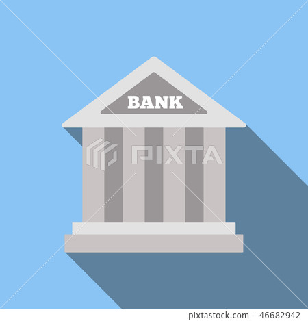 Bank flat icon Bank flat icon 46682942