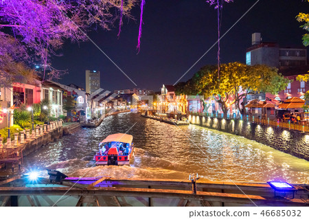 Melaka Malaysia, River, Melaka, riverside, lit up 46685032