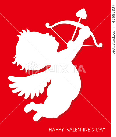 3D relief cupid icon 46685837