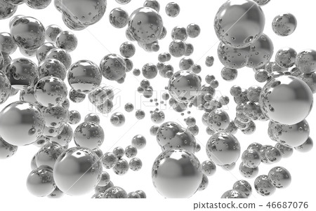 Background image with countless balls floating 46687076