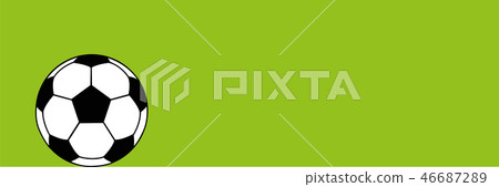 football icon isolated on green background soccer ball pictogram 46687289