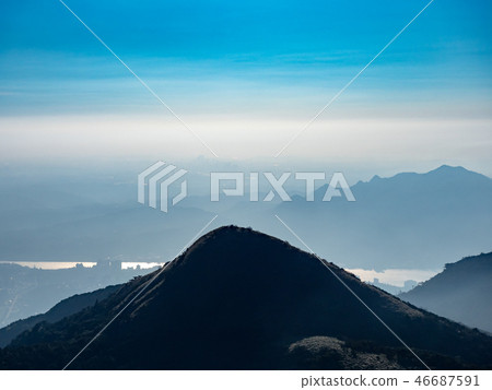 grass hill in autumn 46687591