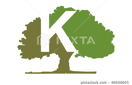 Oak Tree Letter K Oak Tree Letter K 46688665
