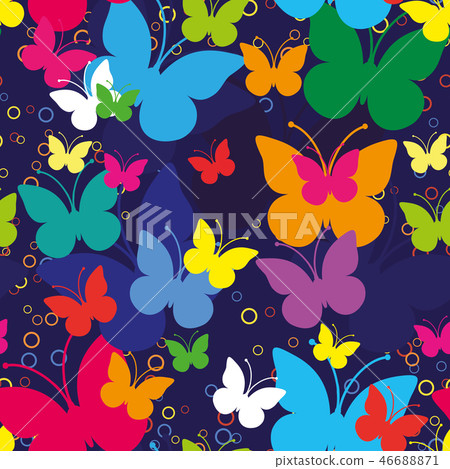 Blue butterflies Blue butterflies 46688871