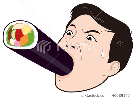 Daddy eating Ehomaki 46689143