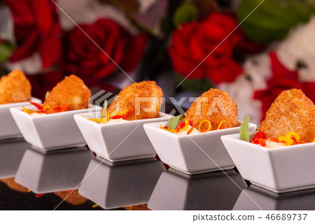 Giving portion chicken meat cutlets Giving portion chicken meat cutlets 46689737