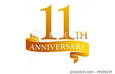 11 Year Ribbon Anniversary 46690204