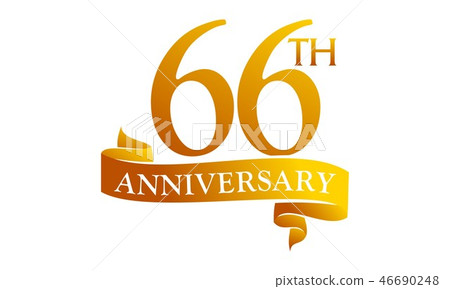66 Year Ribbon Anniversary 66 Year Ribbon Anniversary 46690248