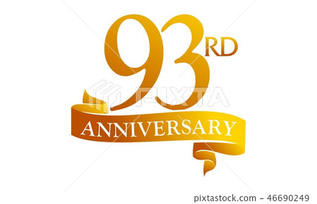 93 Year Ribbon Anniversary 93 Year Ribbon Anniversary 46690249