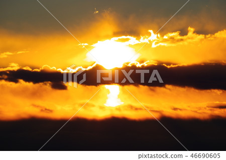 Orange morning glow Orange morning glow 46690605