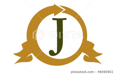 Modern Logo Solution Letter J Stock Illustration