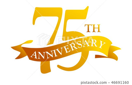 75 Year Ribbon Anniversary 75 Year Ribbon Anniversary 46691160