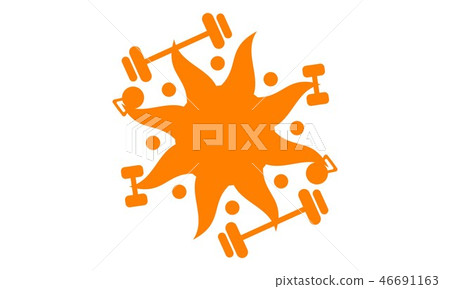 Sun Fitness Logo Sun Fitness Logo 46691163