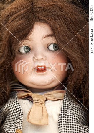 Old doll in a flea market Old doll in a flea market 46692093