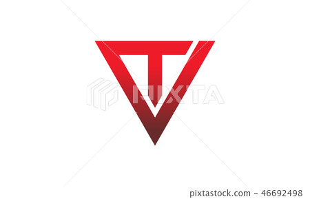 Triangle Solution Letter U T - Stock Illustration [46692498] - PIXTA