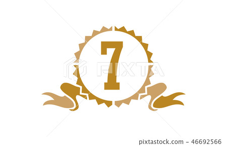 Best Quality Ribbon Number 7 - Stock Illustration [46692566] - PIXTA