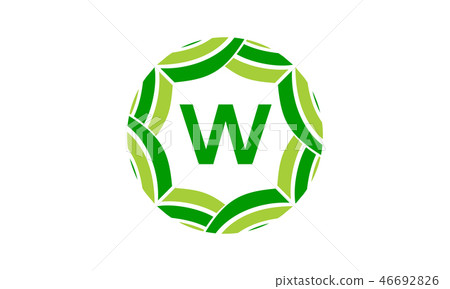 Ribbon Infinite Initial W-插圖素材 [46692826] - PIXTA圖庫