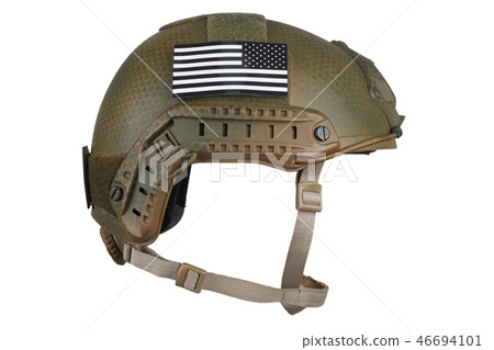 US army kevlar helmet with infrared tab - US flag 46694101
