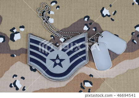 US AIR FORCE Staff Sergeant rank patch dog tags 46694541