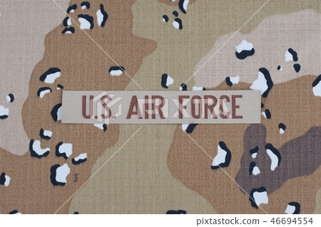 US AIR FORCE branch tape on desert uniform  46694554