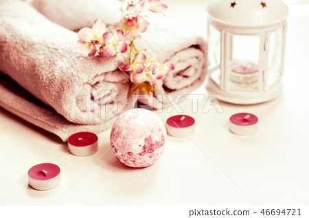 bath bomb on white background bath bomb on white background 46694721