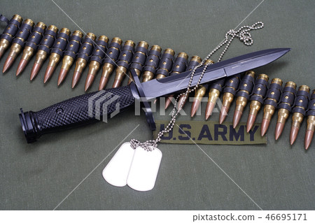 bayonet on US ARMY uniform bayonet on US ARMY uniform 46695171