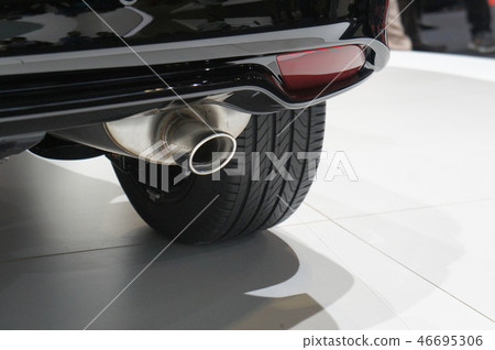 Selected focused on car exhaust.   46695306