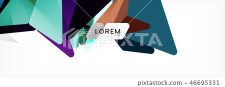 Science background. Abstract triangle pattern. Vector abstract geometric template Science background. Abstract triangle pattern. Vector abstract geometric template 46695331