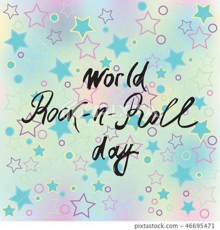 Greeting card of the World Health day 46695471