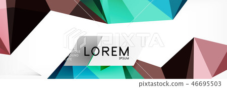 Science background. Abstract triangle pattern. Vector abstract geometric template 46695503