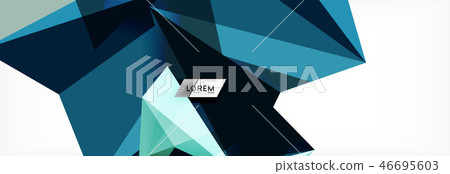 Science background. Abstract triangle pattern. Vector abstract geometric template 46695603