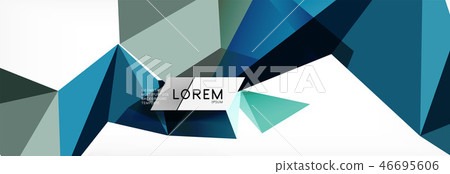 Science background. Abstract triangle pattern. Vector abstract geometric template Science background. Abstract triangle pattern. Vector abstract geometric template 46695606