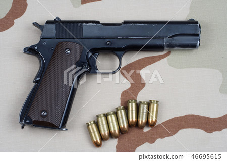 Colt government 1911 with U.S. ARMY uniform 46695615