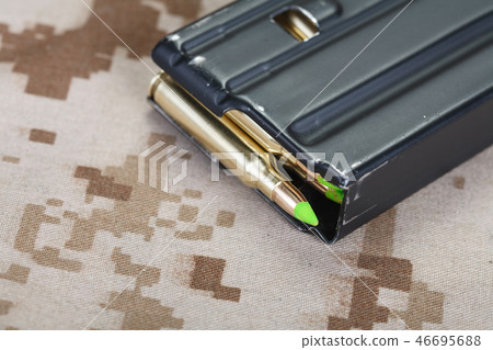 5.56 mm cartridges on US MARINES uiniform 5.56 mm cartridges on US MARINES uiniform 46695688