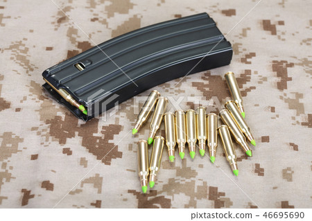5.56 mm cartridges on US MARINES uiniform 5.56 mm cartridges on US MARINES uiniform 46695690