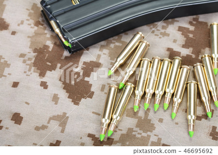 5.56 mm cartridges on US MARINES uiniform 5.56 mm cartridges on US MARINES uiniform 46695692
