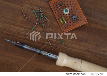 soldering iron - do it yourself concept soldering iron - do it yourself concept 46695703