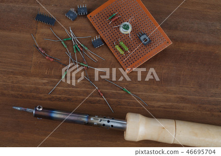 soldering iron - do it yourself concept soldering iron - do it yourself concept 46695704