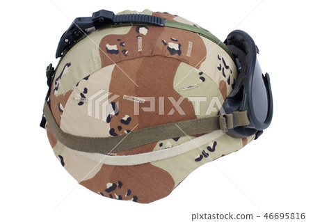 army kevlar helmet with goggles 46695816