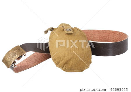 Soviet Army water canteen with belt Soviet Army water canteen with belt 46695925
