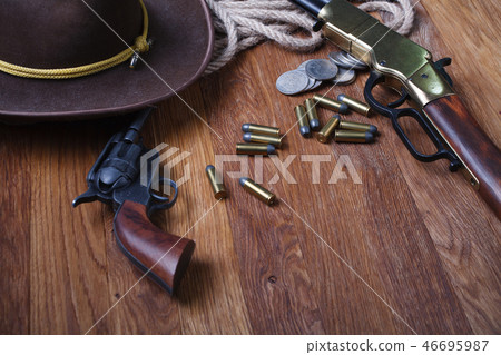 Wild west weapon and ammunition 46695987