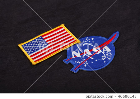 NASA emblem patch on black uniform NASA emblem patch on black uniform 46696145