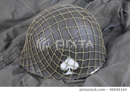 ww2 us army helmet with ace of spades 46696164