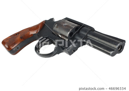 Revolver isolated on white Revolver isolated on white 46696334