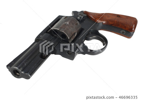 Revolver isolated on white 46696335