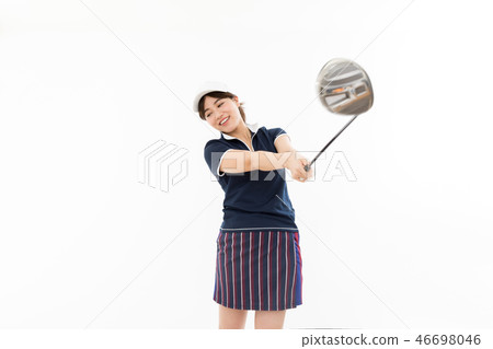 Young lady golf 46698046