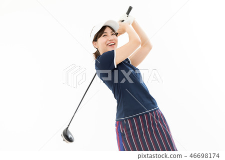 Young lady golf 46698174